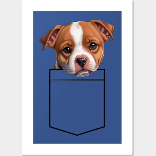 Puppy Breast Pocket Bag Posters and Art